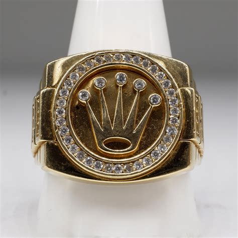 rolex ring with diamonds|rolex diamond ring price.